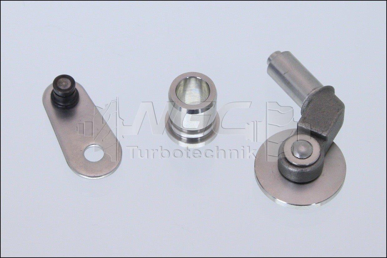 Wastegateklappe, Sinterbuchse+ Hebelage 8mm MHI TD03 BMW